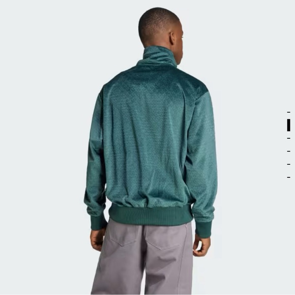 Adidas Original Mineral Green Track Top / Mono 2 TT IZ2546 - Picture 4 of 6